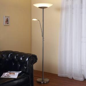Lampa stojąca LED Ragna Lindby, możliwość ściemniania, salon / jadalnia, metal, nowoczesny
