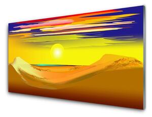 Obraz Szklany Pustynia Słońce Sztuka
