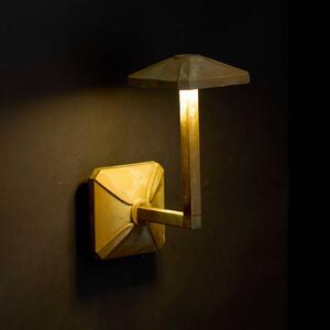 Moretti Luce Kinkiet zewnętrzny Aura Frame, brązowy / mosiężny, mosiądz, dworkowy / rustykalny