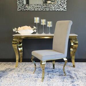 Krzesło glamour Premier Gold Grey - nowoczesne krzesła tapicerowane