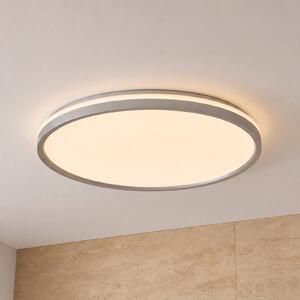 Lampa sufitowa Edmund Lindby, aluminiowy / szary / cynkowy, łazienka, tworzywo sztuczne, nowoczesny