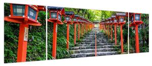 Obraz - Sanktuarium Kifune (170x50 cm)