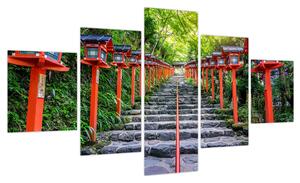Obraz - Sanktuarium Kifune (125x70 cm)
