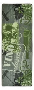 Zielony chodnik kuchenny Hanse Home Vino Classico, 67x180 cm