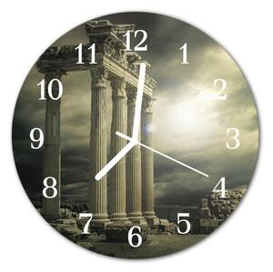 Zegar szklany okrągły Akropol