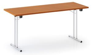 Składany stół konferencyjny FOLDING, 160x80 cm, czereśnia