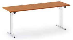 Składany stół konferencyjny FOLDING, 160x80 cm, czereśnia