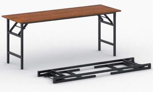 Stół konferencyjny FAST READY, 170x50 cm, czarna podstawa, czereśnia