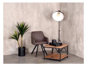 Stolik z drewna mango z czarną konstrukcją LABEL51 Vintage, 60x60 cm