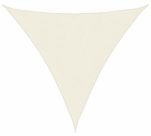 Żagiel ogrodowy, tkanina oxford, trójkątny, 3x3x3 m, kremowy