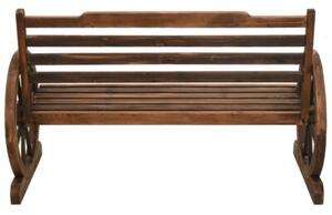 Ławka ogrodowa, 112 cm, lite drewno jodłowe