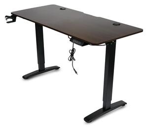 Milagro Stół do gier CONTROL z podświetleniem LED RGB 140 x 60 cm brązowy/czarny MI1970