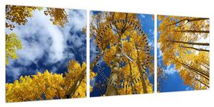 Obraz - Aspen (z zegarem) (90x30 cm)