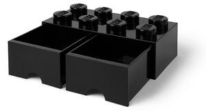 Czarny pojemnik z 2 szufladkami LEGO®