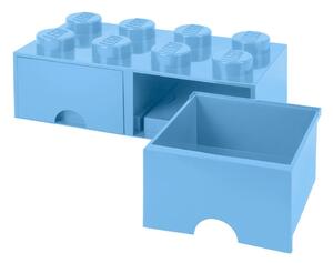 Jasnoniebieski pojemnik z 2 szufladami LEGO®