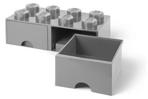 Szary pojemnik z 2 szufladami LEGO®