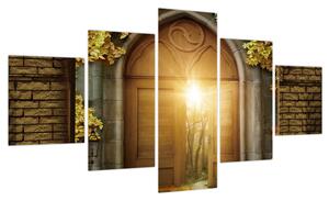 Obraz - Brama w lesie (125x70 cm)