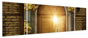 Obraz - Brama w lesie (170x50 cm)