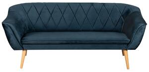 Sofa trzyosobowa w stylu skandynawskim Rosa 3 Granatowa