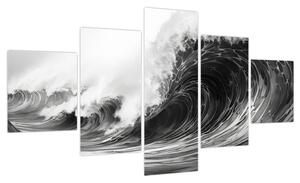 Obraz - Malowanie fal (125x70 cm)