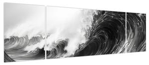 Obraz - Malowanie fal (170x50 cm)