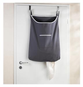 Szary wiszący kosz na pranie Wenko Door Laundry, 65 l