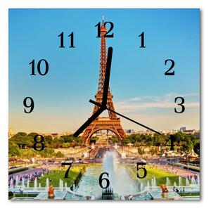 Zegar szklany kwadratowy Paryż