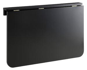 Czarny składany stolik ścienny Støraa Trento, 56x80 cm
