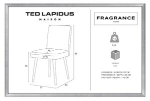 Szarobrązowe krzesło z ciemnobrązowymi nogami Ted Lapidus Maison Fragrance