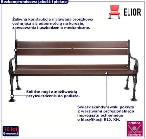 Ławka ogrodowa z oparciem N7-S68
