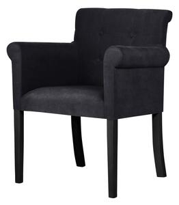 Czarne krzesło z czarnymi nogami z drewna bukowego Ted Lapidus Maison Flacon