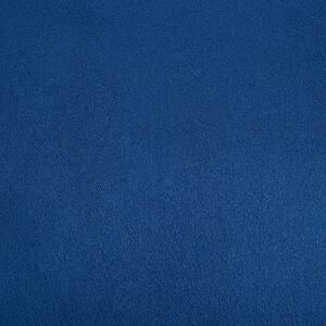 Szezlong lewostronny tapicerowany welurowy nowoczesny niebieski Biarritz Beliani