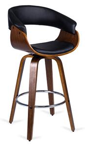 Nowoczesny drewniany hoker kuchenny w stylu loft B6-C25