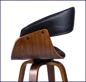 Nowoczesny drewniany hoker kuchenny w stylu loft B6-C25