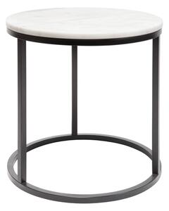 Marmurowy stolik z czarną konstrukcją RGE Accent, ⌀ 50 cm