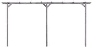 Pergola ogrodowa, szara, 400x40x205 cm, impregnowana sosna