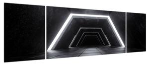 Obraz - Futurystyczny tunel (170x50 cm)