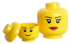 Pojemnik w kształcie głowy LEGO® Girl, Ø 24,2 cm
