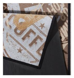 Brązowy chodnik Zala Living Coffee Stamp, 50x150 cm