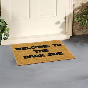 Wycieraczka z naturalnego kokosowego włókna Artsy Doormats Welcome to the Darkside, 40x60 cm