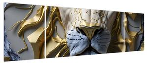 Obraz - Głowa Lwa (170x50 cm)