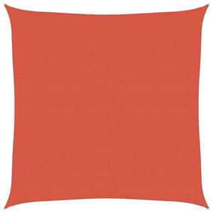 Żagiel przeciwsłoneczny, 160 g/m², terakotowy, 4x4 m, hdpe