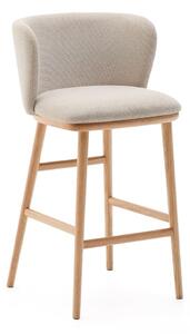 Beżowy hoker (wysokość siedziska 65 cm) Ciselia – Kave Home
