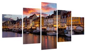 Obraz - Nyhavn, Kopenhaga (125x70 cm)