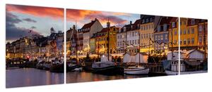 Obraz - Nyhavn, Kopenhaga (170x50 cm)