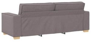 Sofa 3-osobowa taupe 180 cm tkanina