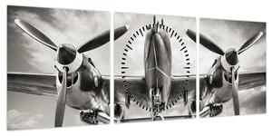 Obraz - Warbird (z zegarem) (90x30 cm)