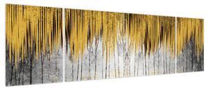 Obraz - Złote linie (170x50 cm)