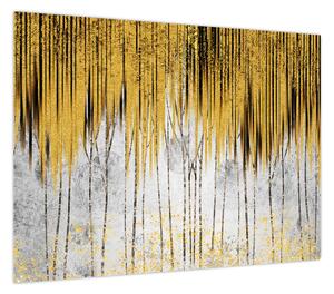Obraz - Złote linie (70x50 cm)