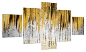 Obraz - Złote linie (125x70 cm)